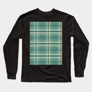 Green plaid,checkered Long Sleeve T-Shirt